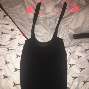 An all black spender dress